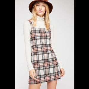 NWT Free People Taylor Check mini dress XS